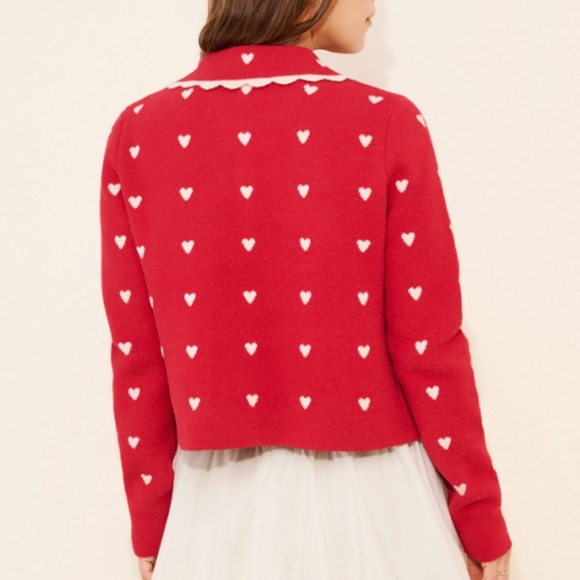 NVLT Collared Heart Coatigan (NWT) - Picture 7 of 8